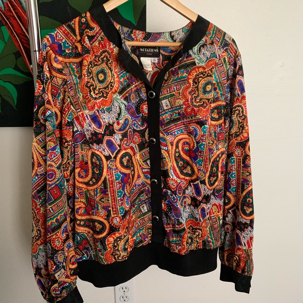 Vintage abstract pullover
